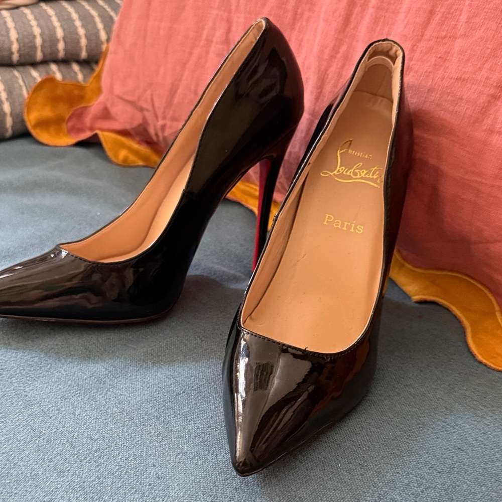 Christian Louboutin Black Patent Leather Heels